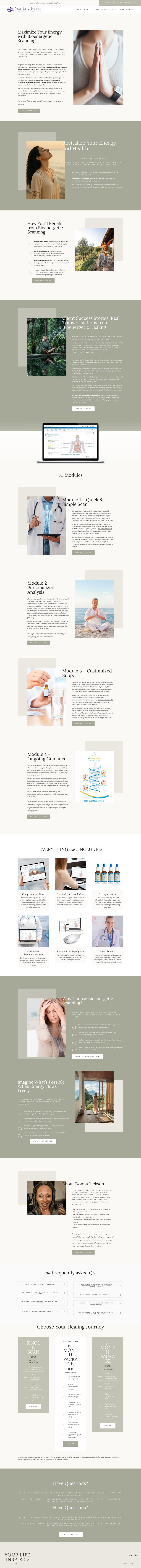 Full Bioenergetics website after the redesign
